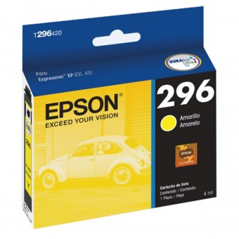 CARTUCHO EPSON 296 AMARELO T296420-BR (4ML)