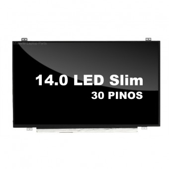 TELA P/ NOTEBOOK 14" LED SLIM 30 PINOS C/ PRESILHAS BRILHANTE TE092 1366 x 768 HD