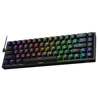 TECLADO USB GAMER MECANICO REDRAGON CASTOR K631 RGB PRETO