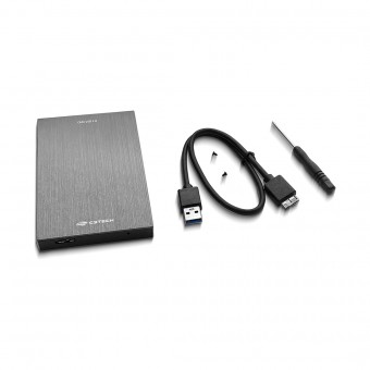 CASE P/ HD 2.5" C3TECH CH-400BK USB 3.0 GRAFITE