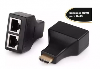 EXTENSOR HDMI CAT5/6 C/ 2 RJ45 ATE 30METROS 1080P F3 JC-EX-RJ45