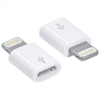 ADAPTADOR OTG LIGHTNING MACHO P/ MICRO USB FEMEA VINIK BRANCO