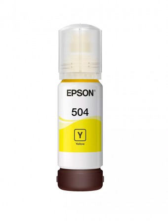 GARRAFA DE TINTA EPSON 504 T504420-AL AMARELO (70ML)