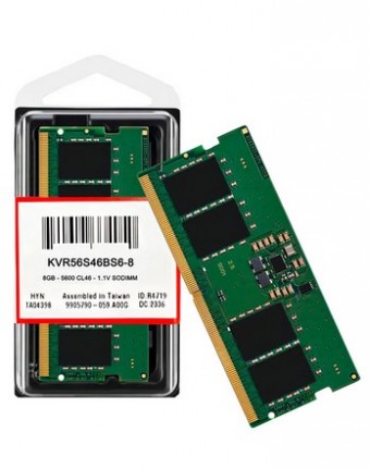 MEMORIA DDR5 P/ NOTEBOOK 8GB 5600MHZ KINGSTON