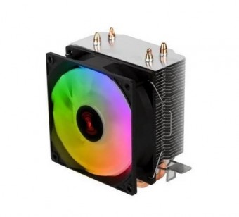 AIR COOLER P/ PROCESSADOR AMD/INTEL PCYES LORX V2 RAINBOW PRETO