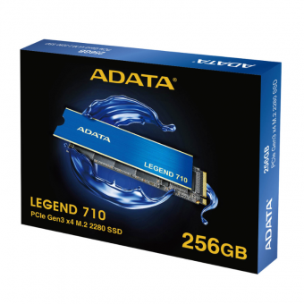 HD SSD 256GB ADATA 710 M.2 2280 NVME PCI-EX 4.0 2400MB/S LEIT. 1800MB/S GRAV.
