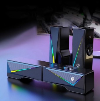 SOUNDBAR PULSE HP DHE-6005 6W RGB PRETO