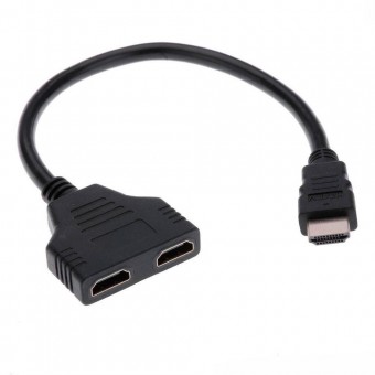 CABO HDMI Y P/ 2 MONITORES MD9 20CM PRETO