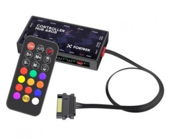 CONTROLADORA DE FAN FORTREK ARGB C/ CONTROLE REMOTO