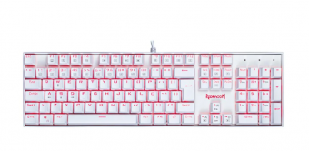 TECLADO USB GAMER MECANICO REDRAGON MITRA K551W SWITCH AZUL BRANCO