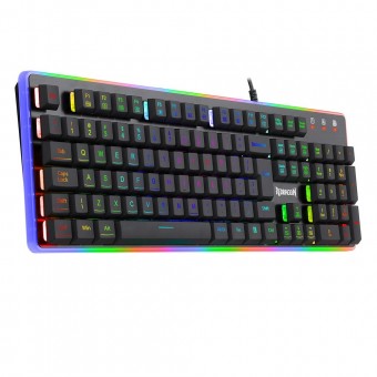 TECLADO USB GAMER MEMBRANA REDRAGON DYAUS 2 RGB PRETO