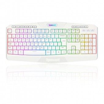 TECLADO USB GAMER MEMBRANA REDRAGON HARPE 2 BRANCO