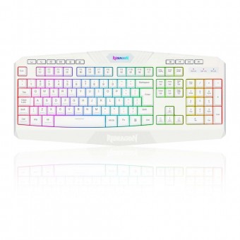 TECLADO USB GAMER MEMBRANA REDRAGON HARPE 2 BRANCO