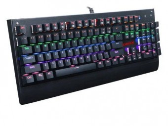 TECLADO USB GAMER MECANICO REDRAGON KALA K557RGB SWITCH MARROM RGB PRETO