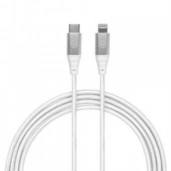 CABO LIGHTNING TIPO C IWILL HARD CABLE 2M BRANCO