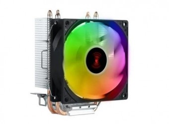AIR COOLER P/ PROCESSADOR AMD/INTEL PCYES LORX V2 RAINBOW PRETO
