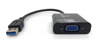 ADAPTADOR USB 3.0 MACHO P/ VGA FEMEA DEX AD-902E