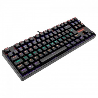 TECLADO USB GAMER MECANICO REDRAGON DASKA K576R-1 SWITCH MARROM RGB PRETO