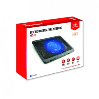 BASE P/ NOTEBOOK 14" C3TECH NBC-11 C/ USB