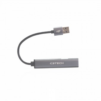 HUB USB 3.0 C3TECH HU-330SI 2P USB 3.0 2P TIPO C PRATA