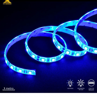 FITA DE LED VINIK VX GAMING C/ MOLEX 60PTS DE LED 1M AZUL