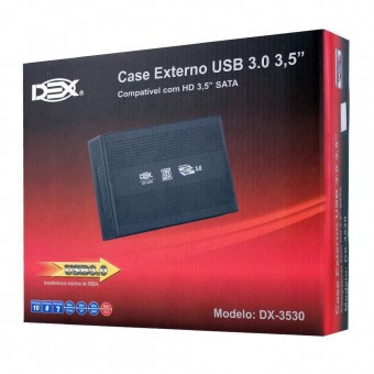 CASE P/ HD 3,5" SATA DEX DX-3530 USB 3.0
