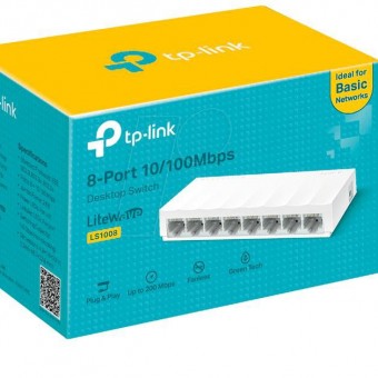 SWITCH 08 PORTAS TP-LINK TL-LS1008 10/100