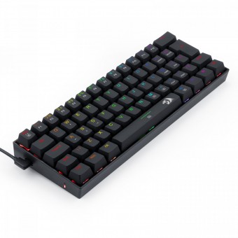 TECLADO USB GAMER MECANICO REDRAGON DRAGONBORN K630RGB-1 LED RGB SWITCH AZUL PRETO