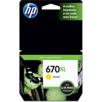 CARTUCHO HP 670XL CZ120AB AMARELO (9ML)