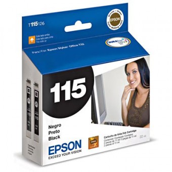 CARTUCHO EPSON 115 PRETO (22ML) (2PEÇAS)