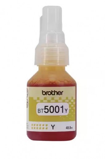 GARRAFA DE TINTA BROTHER BT5001Y AMARELO (48.8ML)