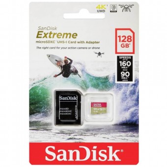 CARTAO DE MEMORIA MICRO SD 128GB SANDISK EXTREME