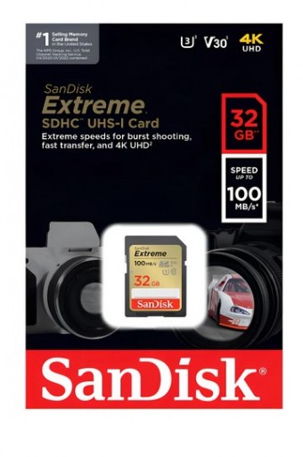 CARTAO DE MEMORIA SD 32GB SANDISK EXTREME