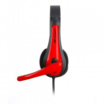 HEADSET 1 PLUG P3 C3TECH PH-30 PTO/VERMELHO