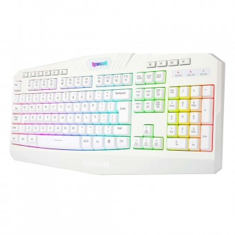 TECLADO USB GAMER MEMBRANA REDRAGON HARPE 2 BRANCO