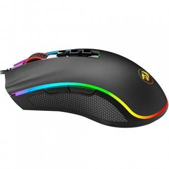 MOUSE USB GAMER REDRAGON COBRA 1000DPI 7 BOTOES RGB PRETO