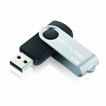 PEN DRIVE 32GB MULTILASER TWIST PD589 PRETO