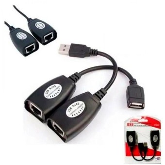 EXTENSOR USB 2.0 VIA CABO DE REDE RJ45 ATE 150MTS XTRAD