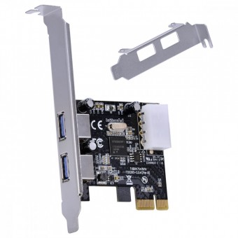 PLACA PCI-EX USB 3.0 C/ 2 PORTAS LOW PROFILE