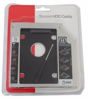 CADDY 12.7 ADAPTADOR DVD P/ HD OU SSD DE NOTEBOOK