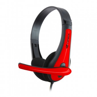 HEADSET 1 PLUG P3 C3TECH PH-30 PTO/VERMELHO