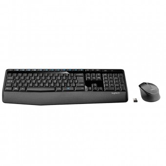 TECLADO E MOUSE S/ FIO LOGITECH MK345 MULT. PRETO