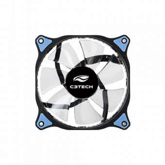 COOLER FAN C3TECH 120X120X25MM F7-L130BL 30LEDS AZUL