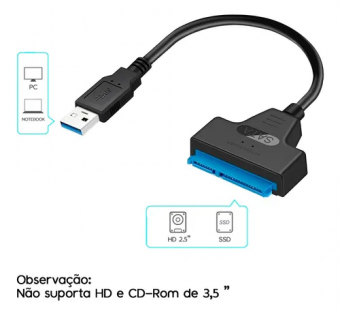CABO ADAPTADOR USB 3.0 P/ HD SATA