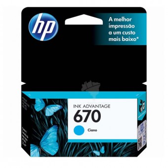 CARTUCHO HP 670 CZ114AB AZUL (3,5ML)