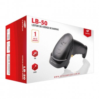 LEITOR DE CODIGO DE BARRA USB C3TECH LB-50 LASER C/ PEDESTAL