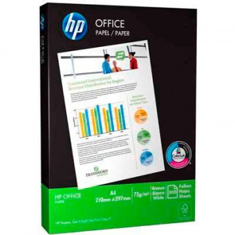 PAPEL HP A4 210X297MM PACOTE C/ 500 FOLHAS 75G/M2