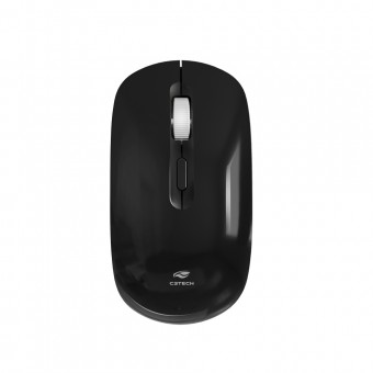 MOUSE SEM FIO RECARREGAVEL C3TECH M-W80BK PRETO