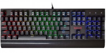 TECLADO USB GAMER MECANICO REDRAGON KALA K557RGB SWITCH MARROM RGB PRETO