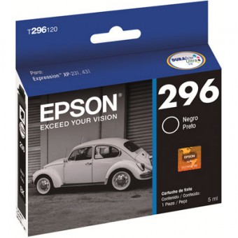 CARTUCHO EPSON 296 PRETO T296120BR (4ML)